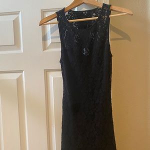 Express Black mini lace dress